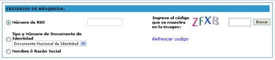Consultar RUC SUNAT